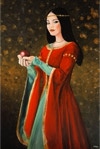 La mela - Biancaneve - Kristen Kreuk - Acrilic paint