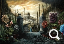 Alice gothic - dipinto a olio