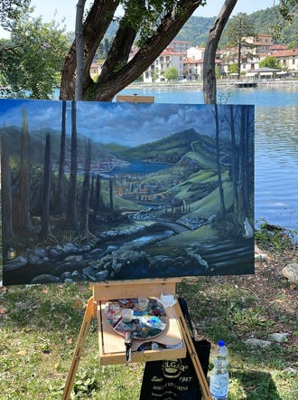 Bio pittore - lago d'iseo - Bosco taxodi