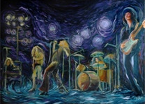 Deep purple - concerto - quadri a olio
