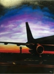 The airport - acrilic art