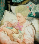 Maria Antonietta - Kirsten Dust - Dipinto ad olio