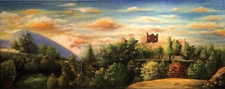 Castello Dante Alighieri Paratico - acrilic paint
