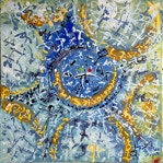 New language - triade colors - abstract art